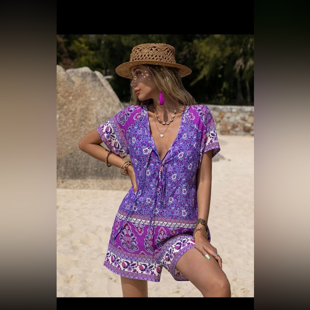 NWT Sz XL  Rustty Dustty Shorts Romper